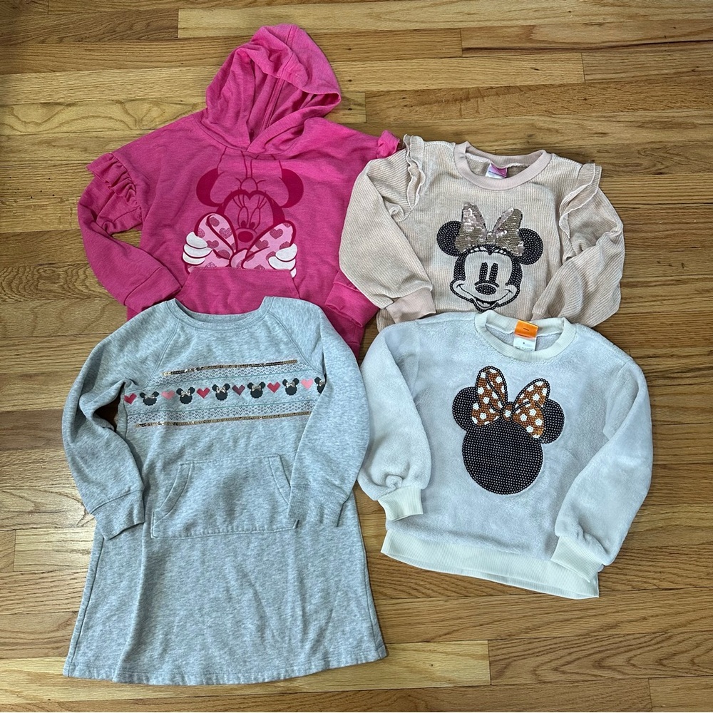 Bundle of Toddler Girl Minnie Mouse Clothing Sz 5T/5
